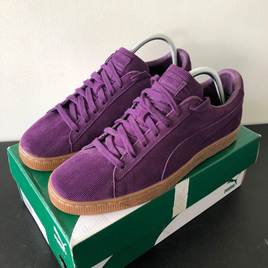 suede classic pincord trainers