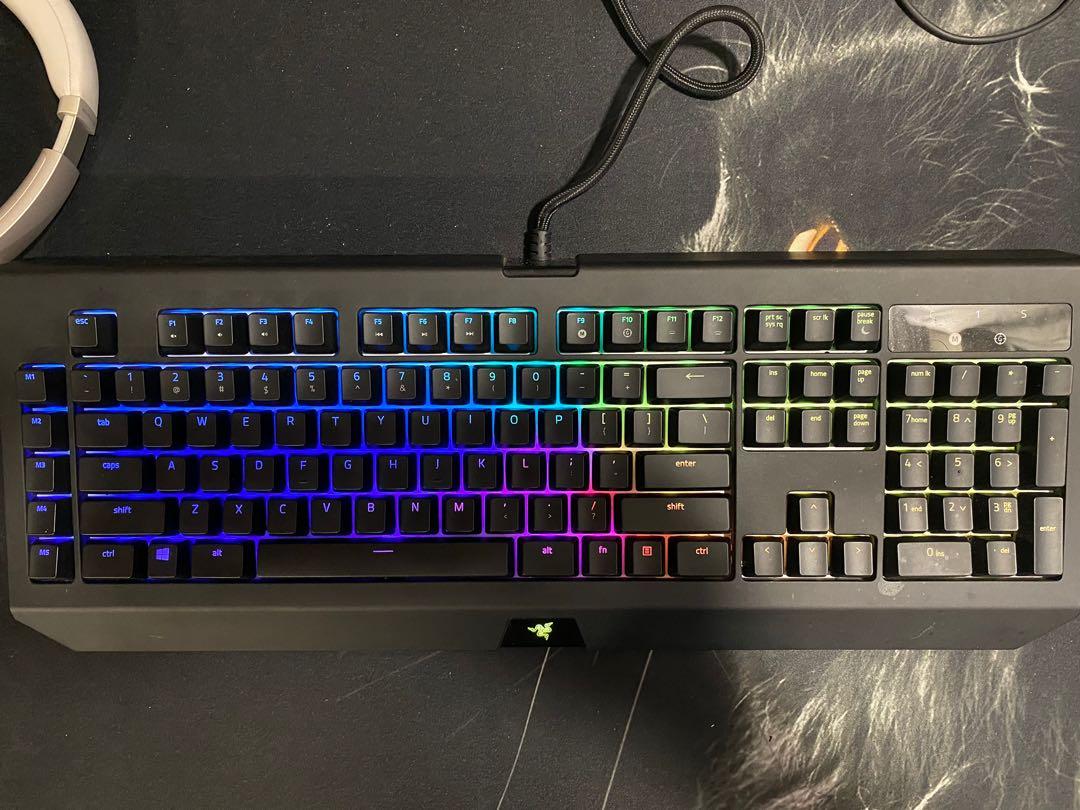 Razer Blackwidow Chroma V2 Yellow Switches Mechanical Keyboard Electronics Computer Parts Accessories On Carousell