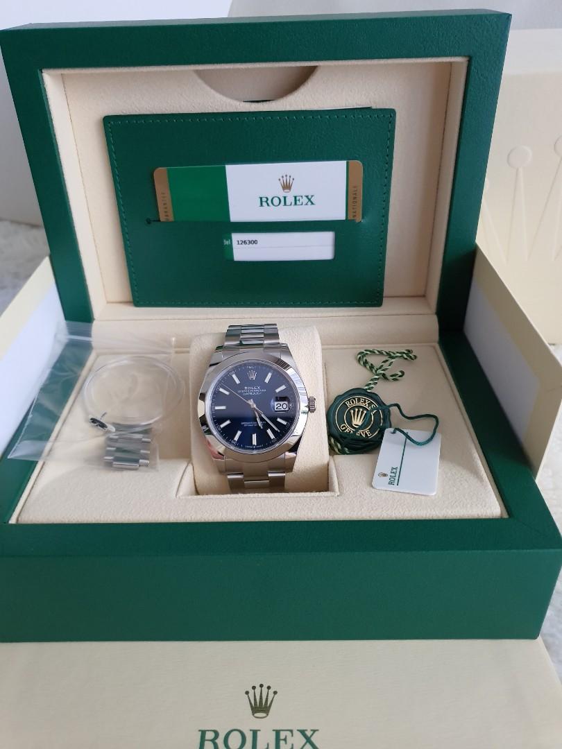 Rolex Oyster Perpetual Datejust 41 Blue Luxury Watches On Carousell