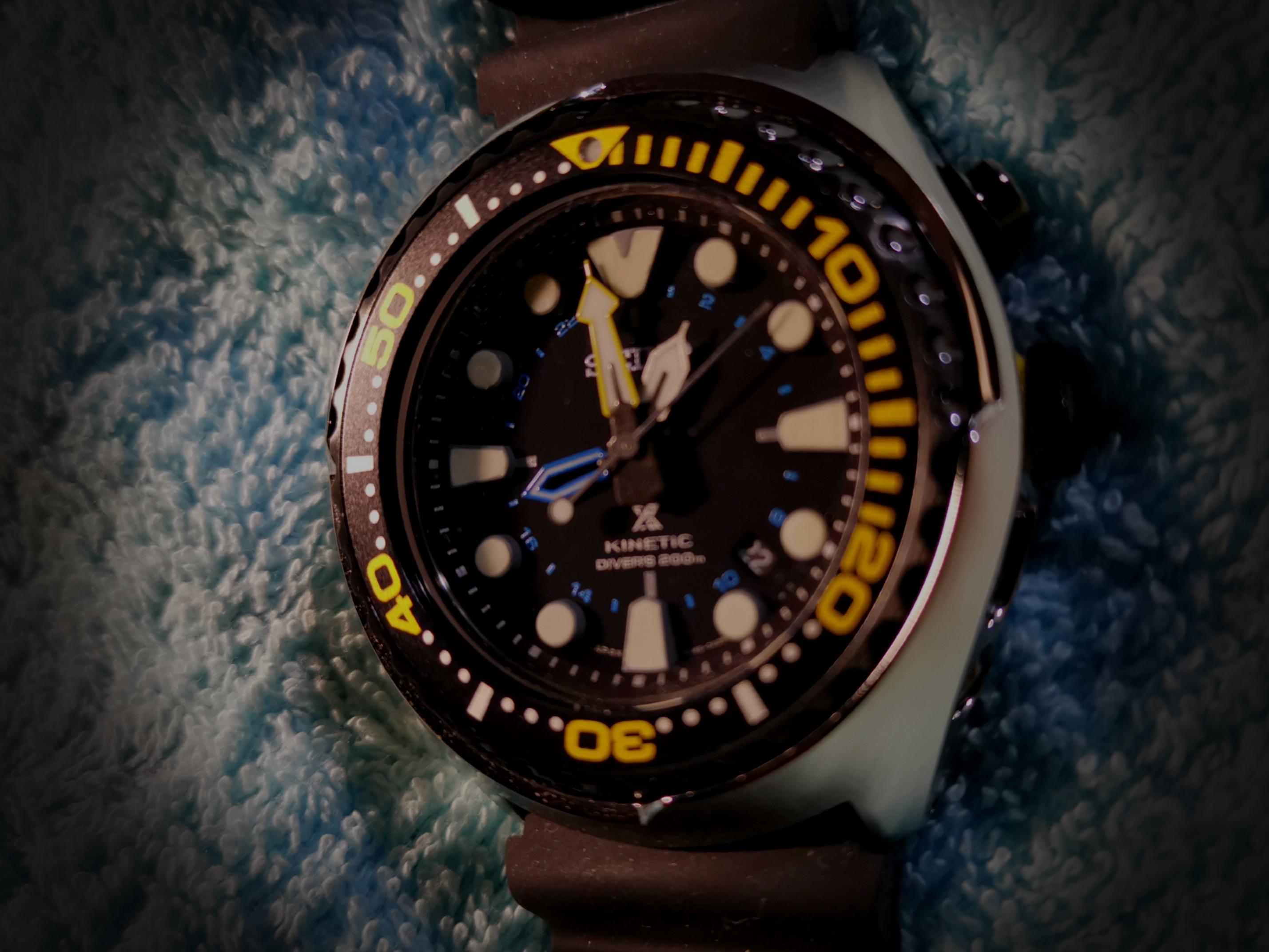 Seiko Kinetic Diver SUN021P1 Men s Fashion Watches Accessories