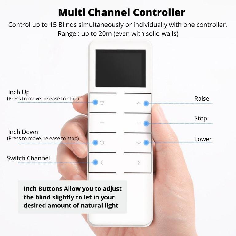 (SG Warranty) Automated Electric Motorised Blind with Dooya