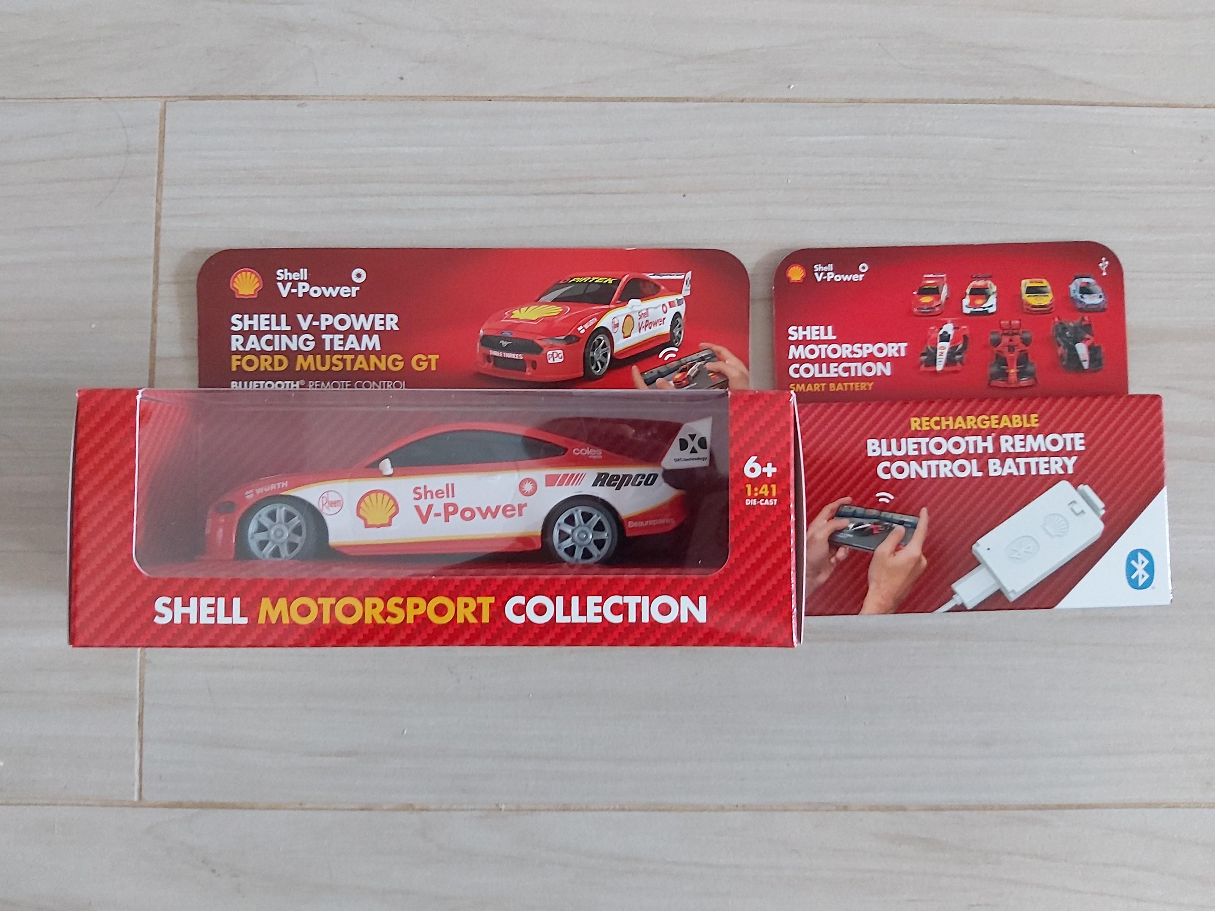 Shell 藍芽遙控合金車v Power Racing Team Ford Mustang Gt Bluetooth Remote Control Die Cast Car 興趣及遊戲 收藏品及紀念品 明星周邊 Carousell