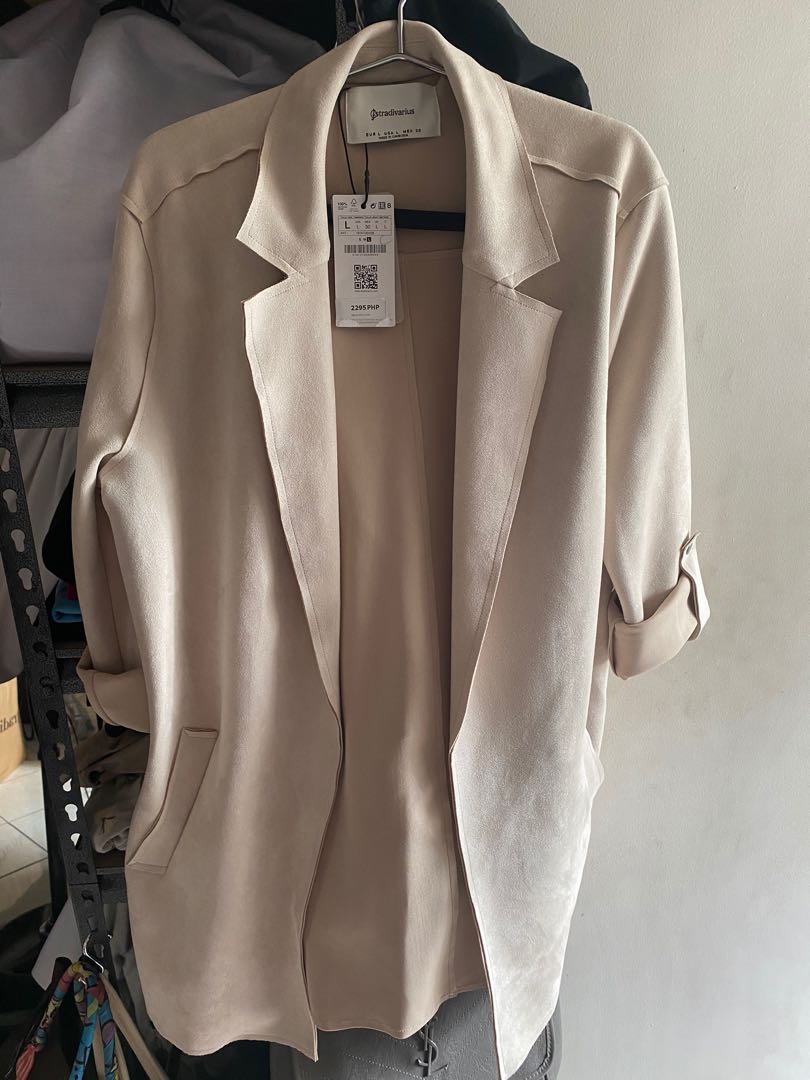 Stradivarius Leather Coat Women s Fashion Coats Jackets and