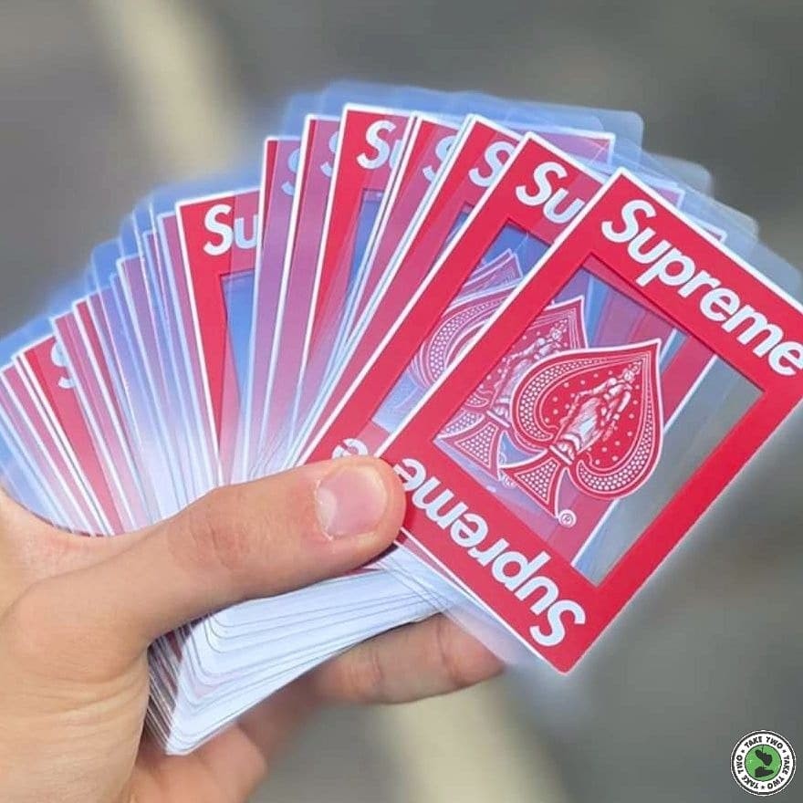 SUPREME x BICYCLE FW20 CLEAR PLAYING CARD 透明防水啤牌, 興趣及遊戲