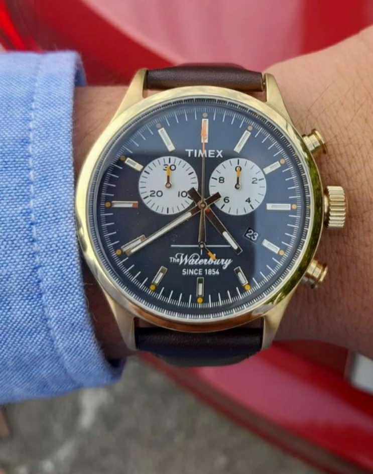Timex x Waterbury chrono dress watch