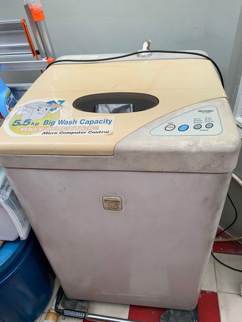 Used Sharp Es 550f Washing Machine Tv Home Appliances Washing Machines And Dryers On Carousell