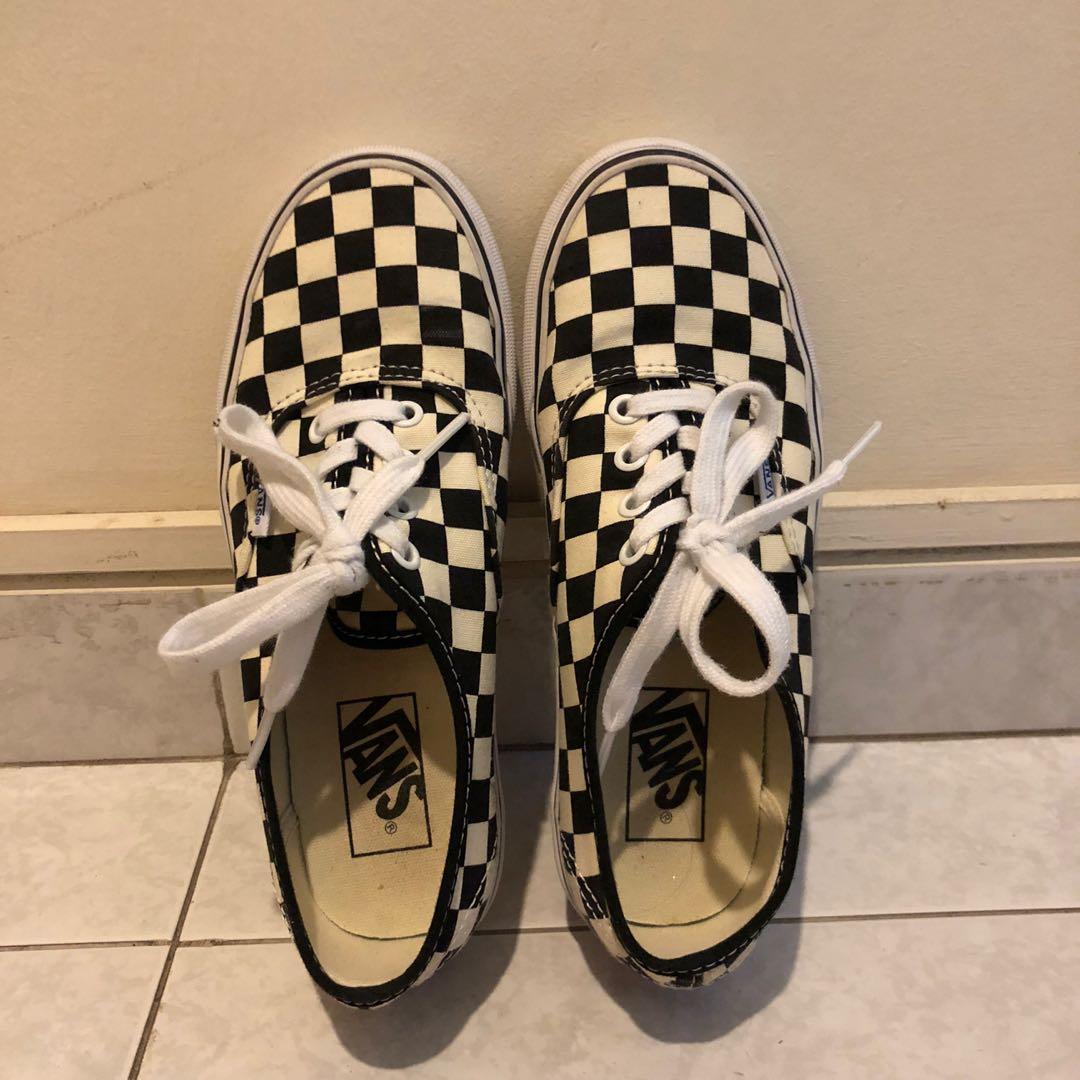 checkered vans 6.5