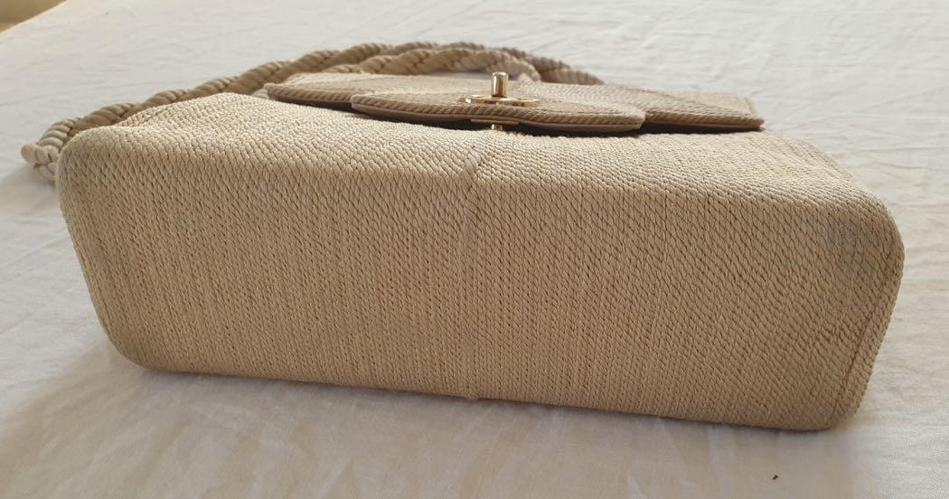 Vintage Chanel Rope Silk Shoulder Bag