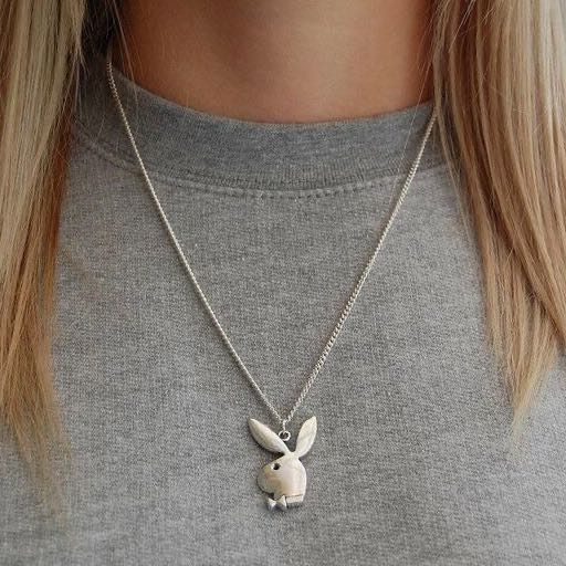 Dainty playboy new arrivals bunny necklace
