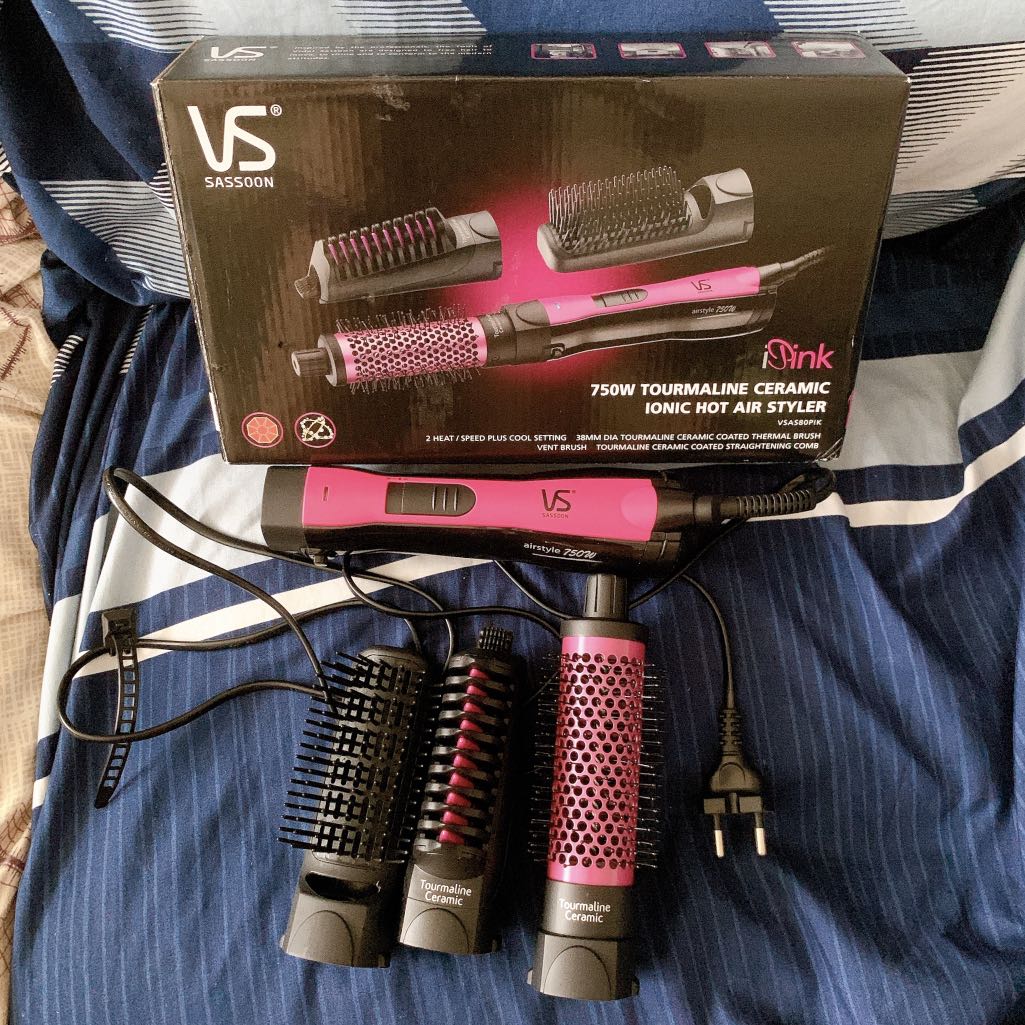 ionic tourmaline hot styler thermal hot brush