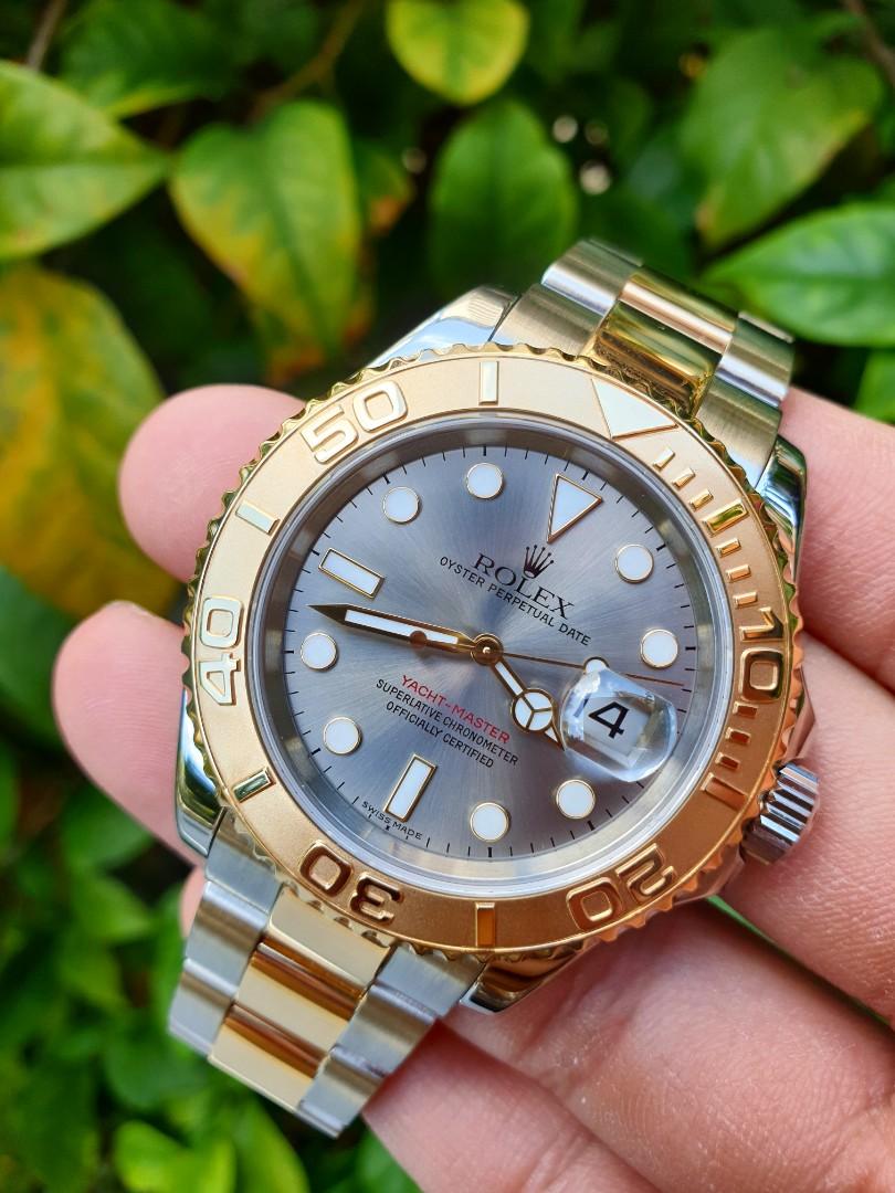 Rolex Yachtmaster Steel and Gold 16623 Grey Dial