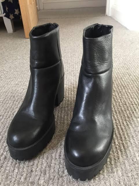 zara platform ankle boots