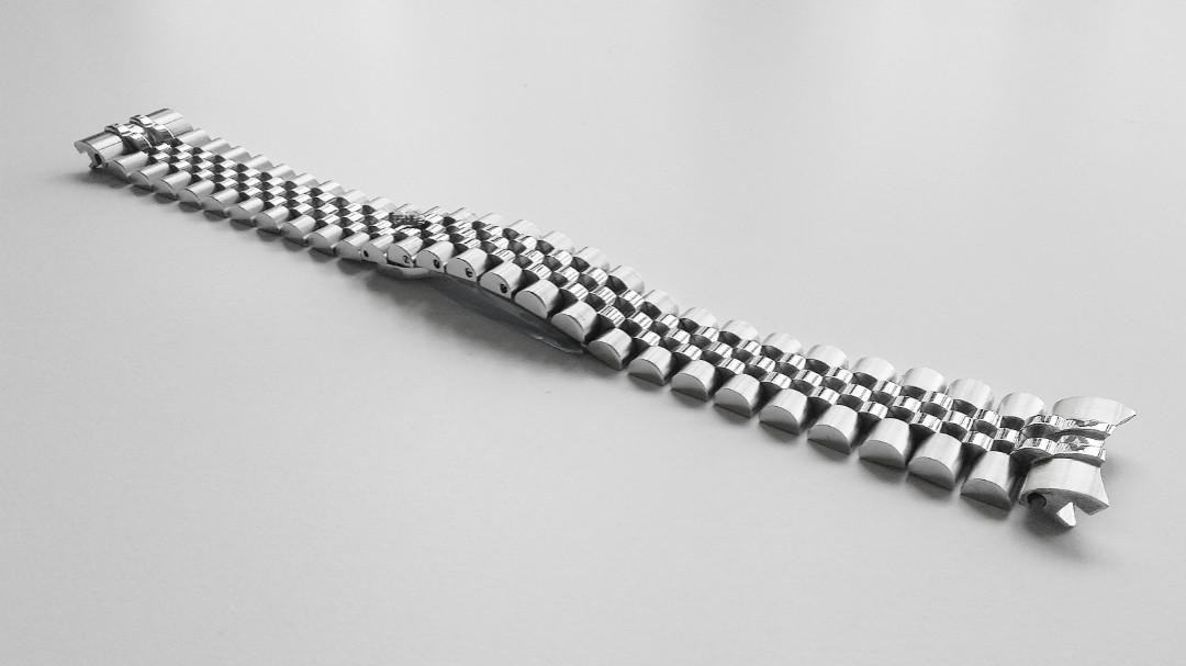 20mm SOLID CORE 316L STEEL JUBILEE WITH HIDDEN CLASP FOR ROLEX