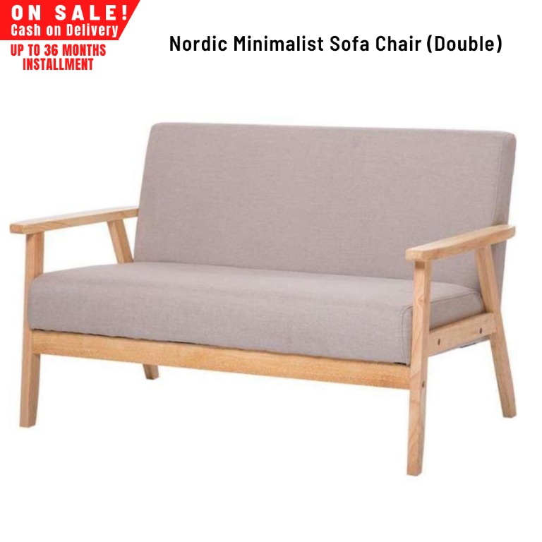 27 Off Nordic Minimalist Sofa Chair Double Cash On Delivery Installment Mode Of Payment Available Pls Read Description Below For More Info Home Furniture Furniture Fixtures Tables Chairs