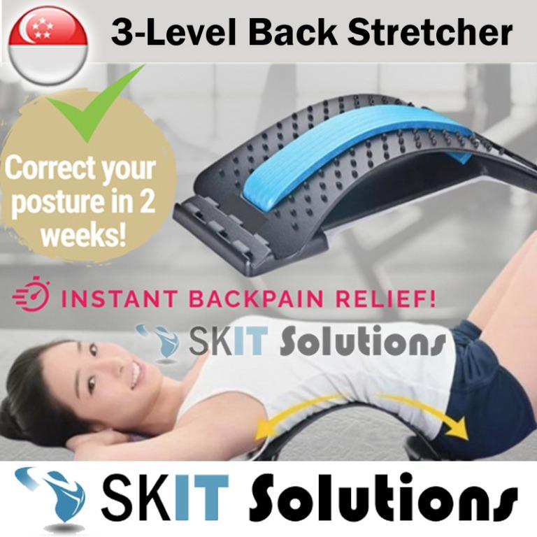 Back Cervical Spine Stretcher Backright Lumbar Relief Decompression Massage  Gift