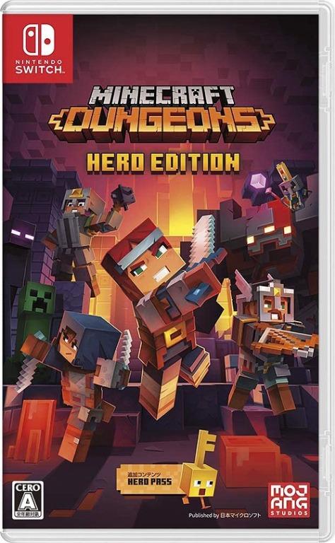 全新實體版 Ns Switch Minecraft Dungeons Hero Edition 歐版 日文 英文 當個創世神 遊戲機 遊戲機遊戲 Carousell