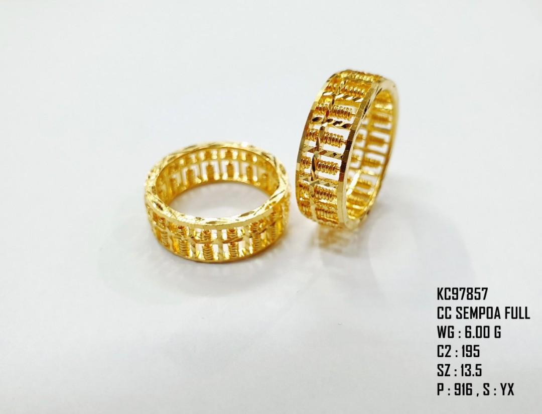 Sempoa gold ring top