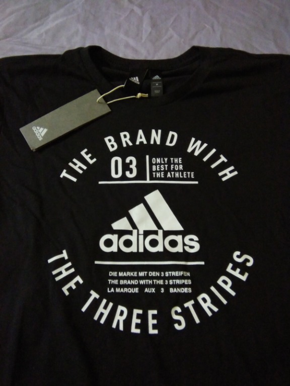 Adidas The Brand With The Three Stripes T Shirt Men S Fashion Clothes Tops On Carousell