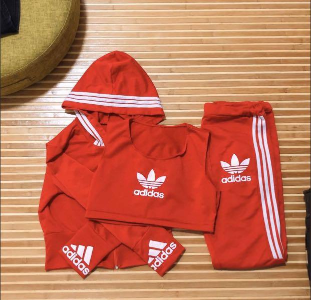 womens adidas crop top hoodie