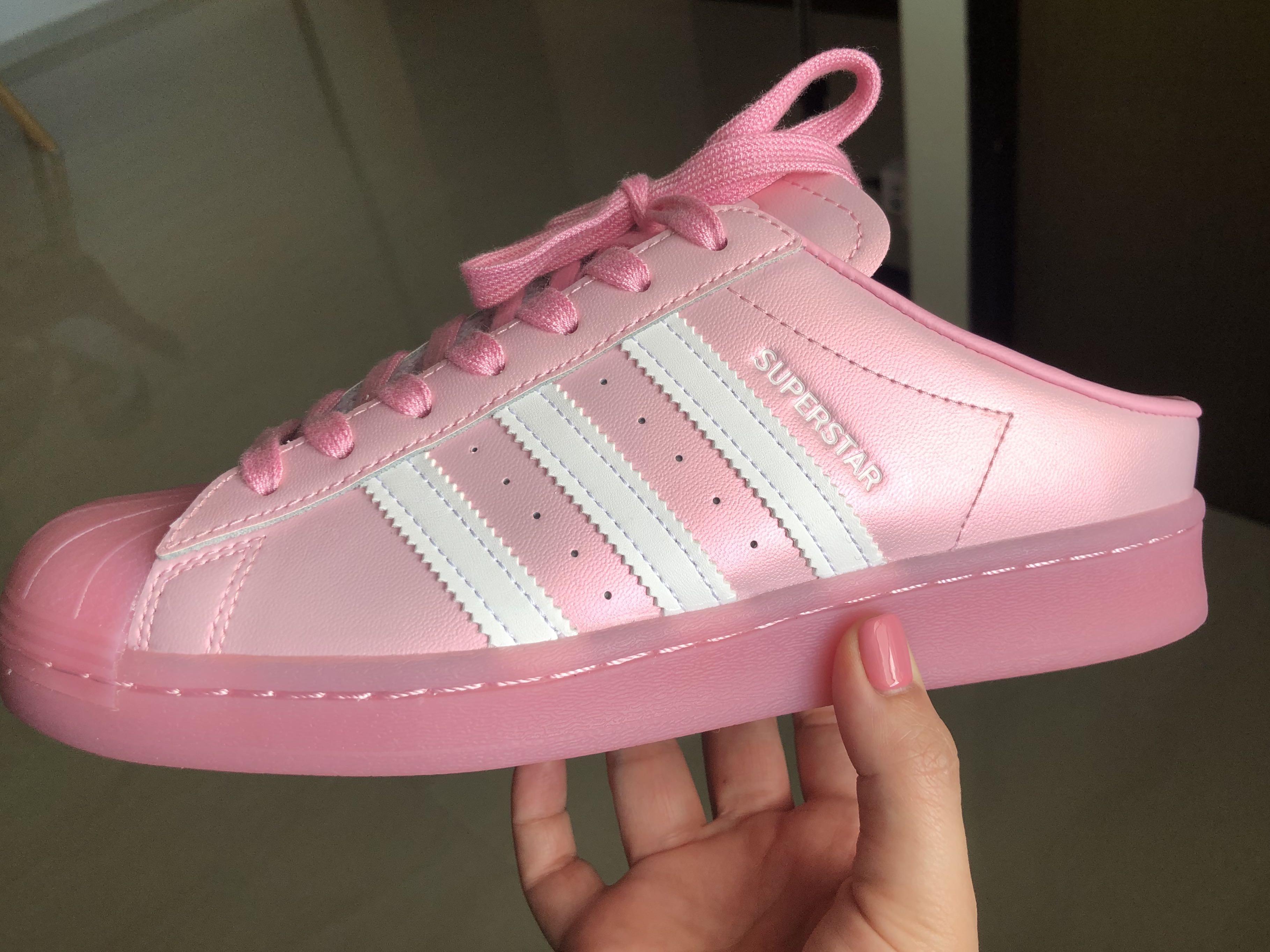 adidas superstar mule pink