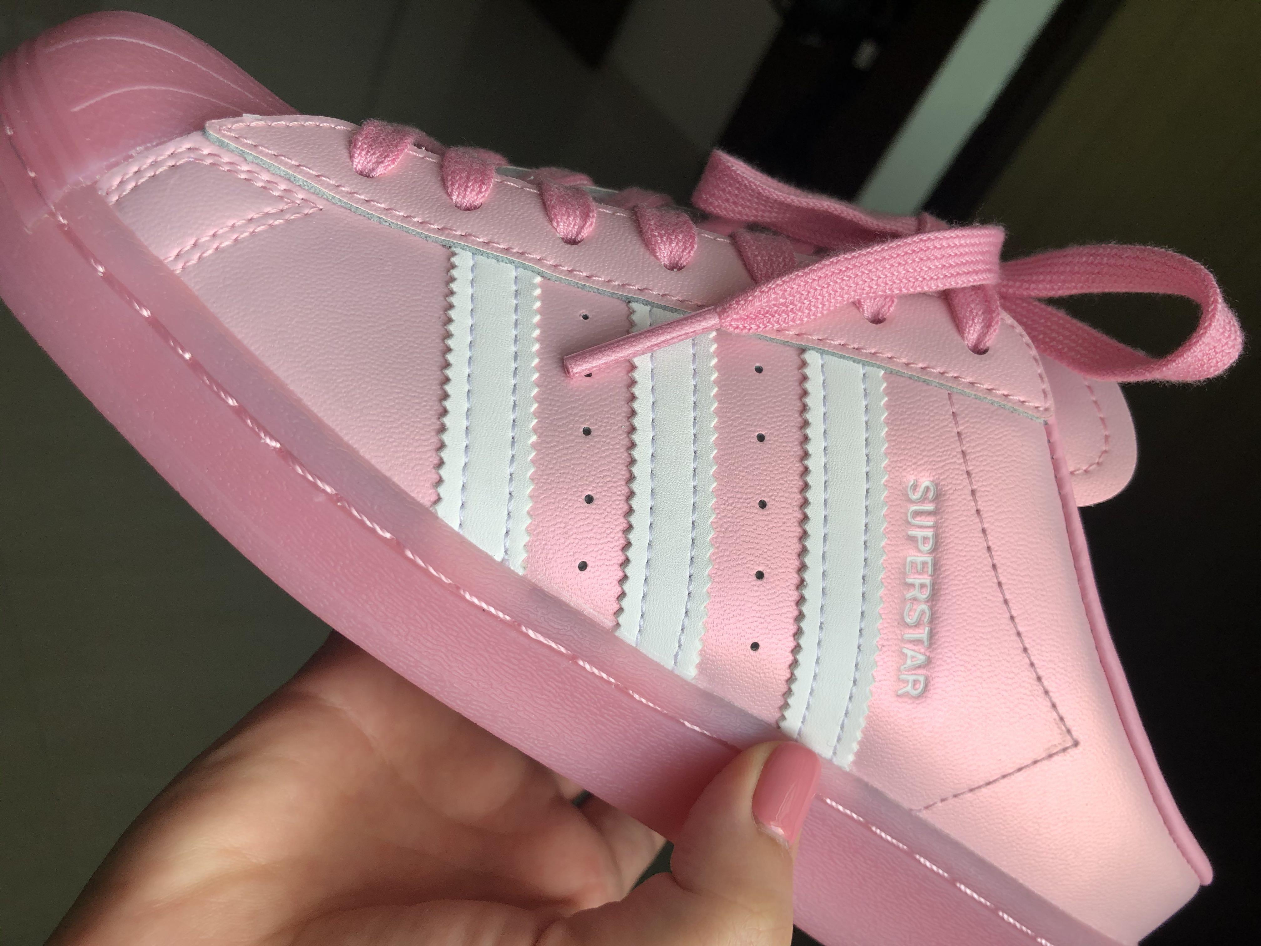 adidas superstar mule pink