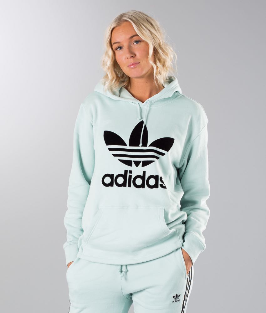 adidas trefoil hoodie women's