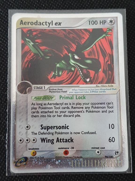 Aerodactyl Ex 94 100 Ultra Rare Pokemon Card Toys Games Board Games Cards On Carousell