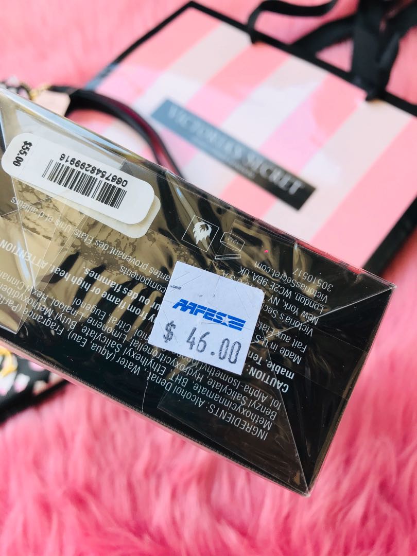 Authentic/Original Victoria’s Secret Bombshell Wild Flower Perfume with VS Wristlet and Paper Bag Set