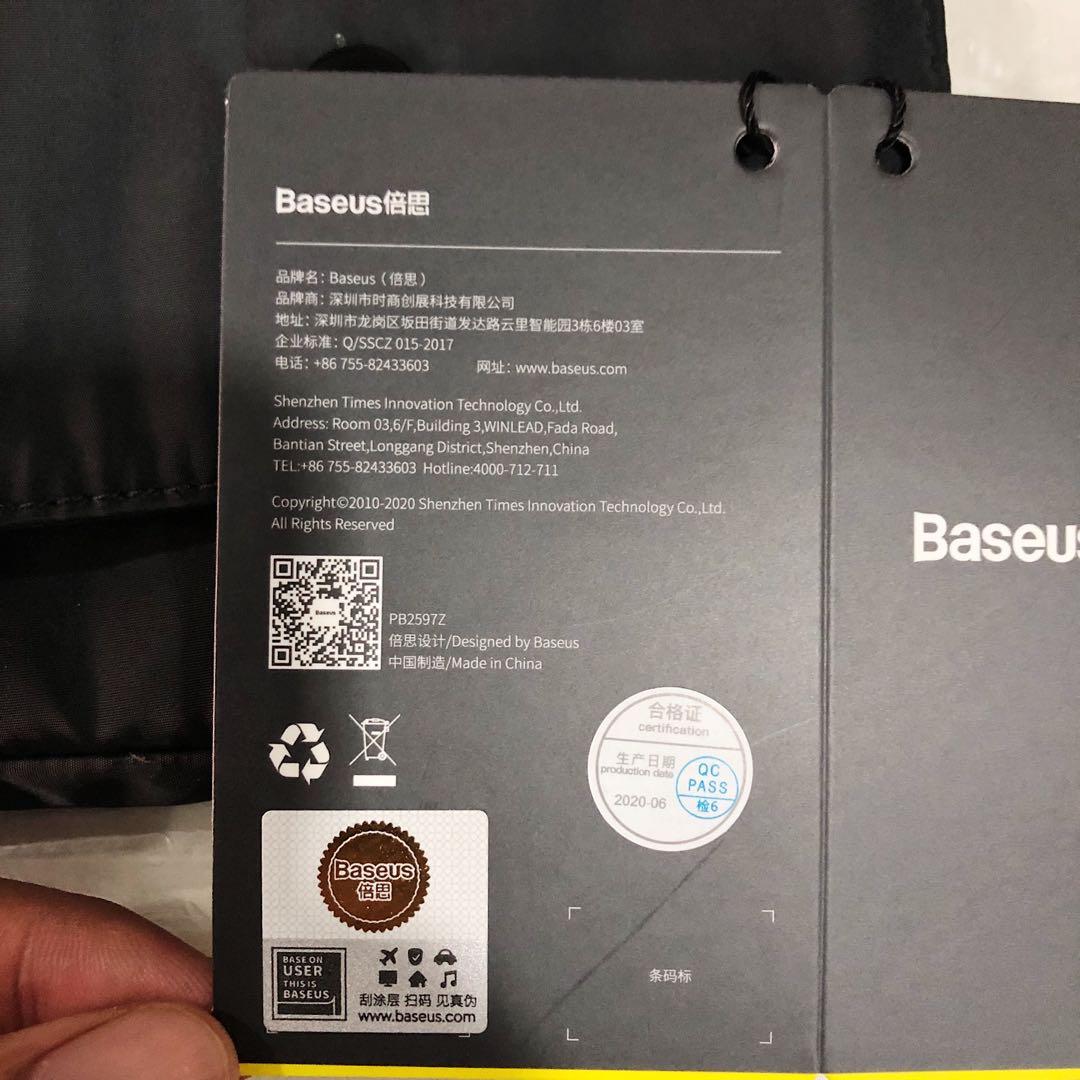 Baseus laptop cover sleeve, Men's Fashion, Bags, Briefcases on Carousell