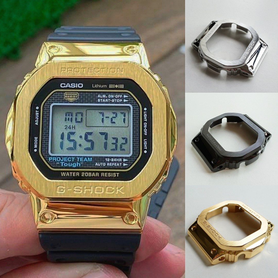 BRAND NEW FORGED STEEL BEZEL CASE FOR CASIO G SHOCK DW5600 G5600 DW5000 DW5025 DW5030 DW5035 DW B5600 GW B5600 GWX 5600 GB 5600 GMX 5600MS PRICE INCLUDE M0DIFICATION Luxury Watches on Carousell