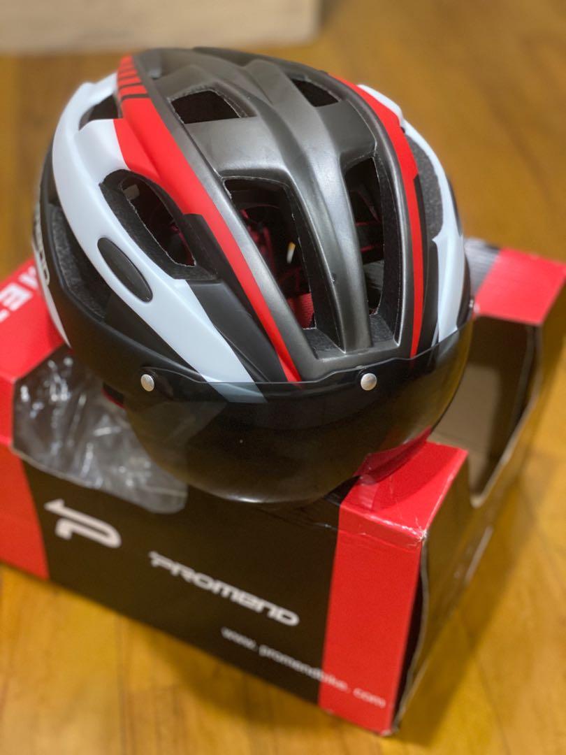 Promend Bicycle Helmet w Visor M-L 