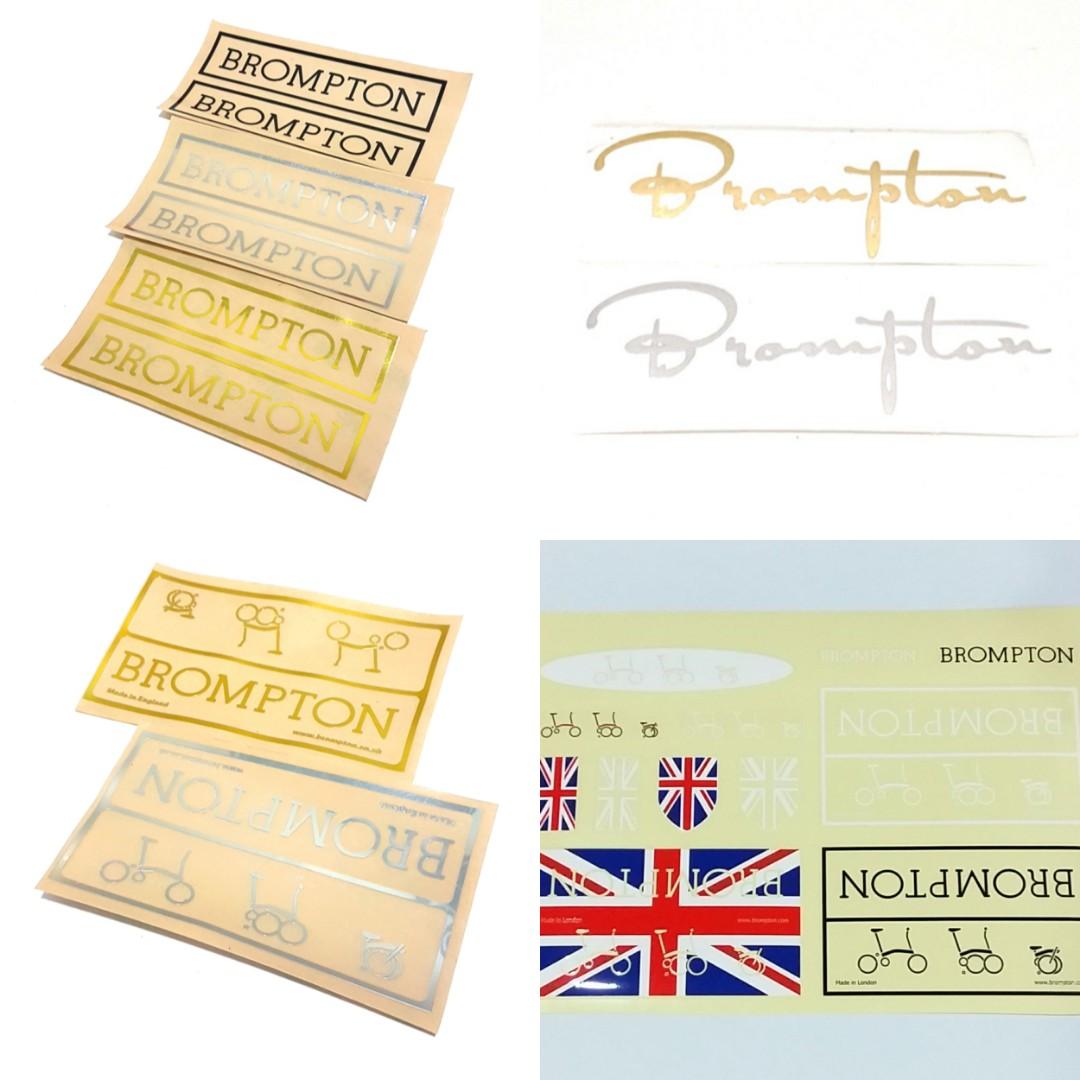 Brompton Die-cut Vinyl Sticker Decal, Sports Equipment, Bicycles ...