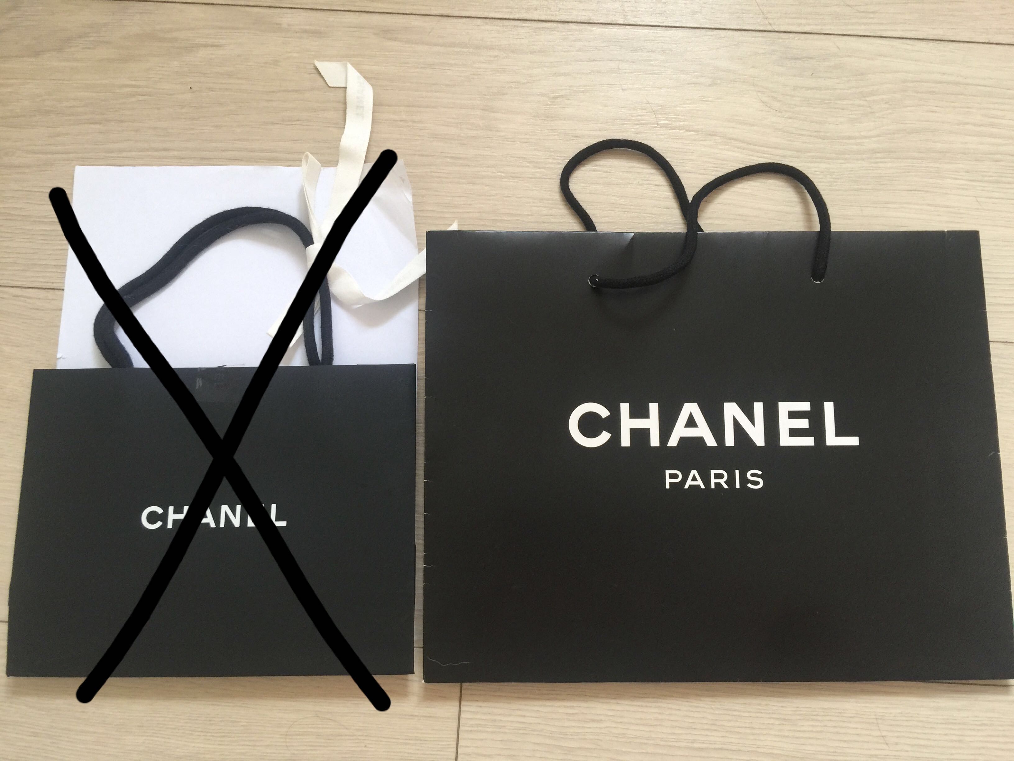 Chanel 紙袋paper bag, 名牌, 手袋及銀包- Carousell