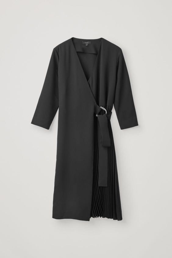 Cos pleated wrap dress Clearance