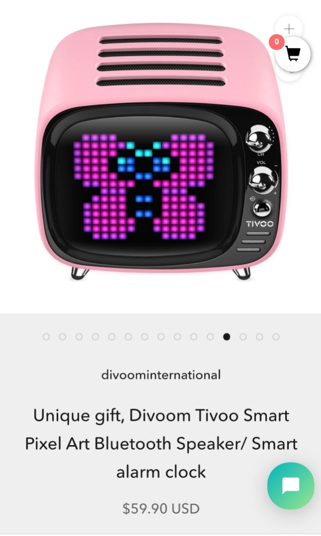 Divoom Tivoo Bluetooth Speaker Pink