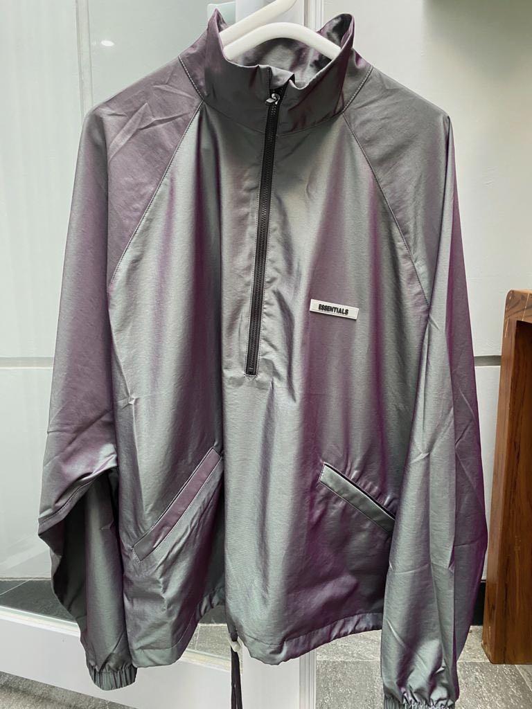 Fear of god sales essentials track jacket iridescent