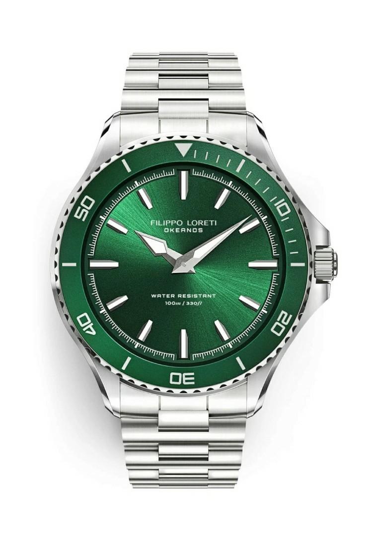 Filippo Loreti Okeanos Green Steel Link Mobile Phones Gadgets Wearables Smart Watches on Carousell