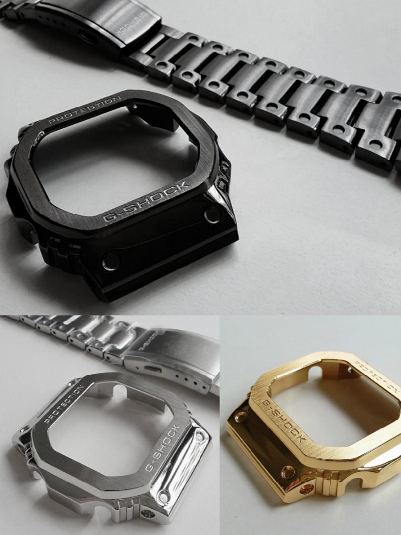 FORGED 316L STAINLESS STEEL WATCH CASE AND BRACELET FOR CASIO G SHOCK DW5600 DW5610 G5600 DW5000 DW5025 DW5030 DW5035 DW B5600 GW B5600 GWX