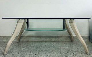 Glass coffee table