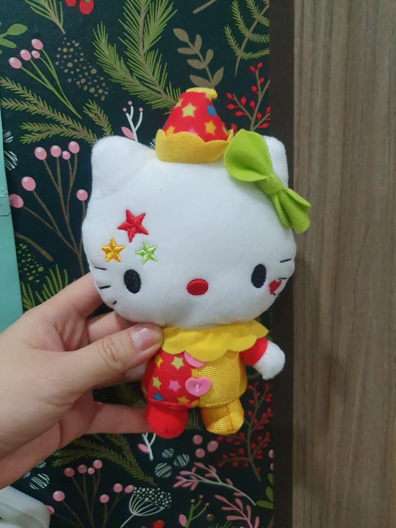 hello kitty clown plush