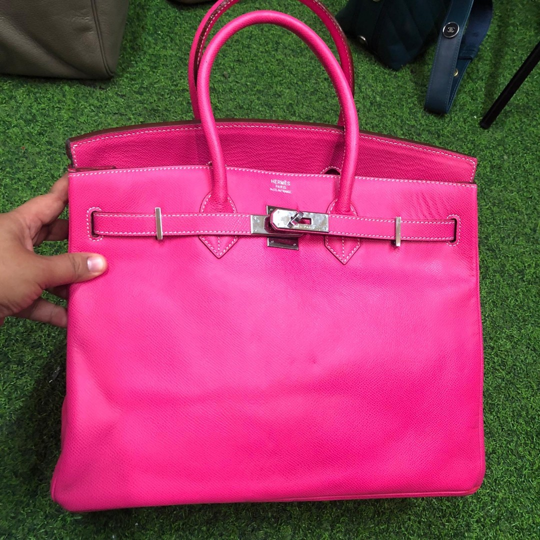 Hot pink hermes birkin bag top
