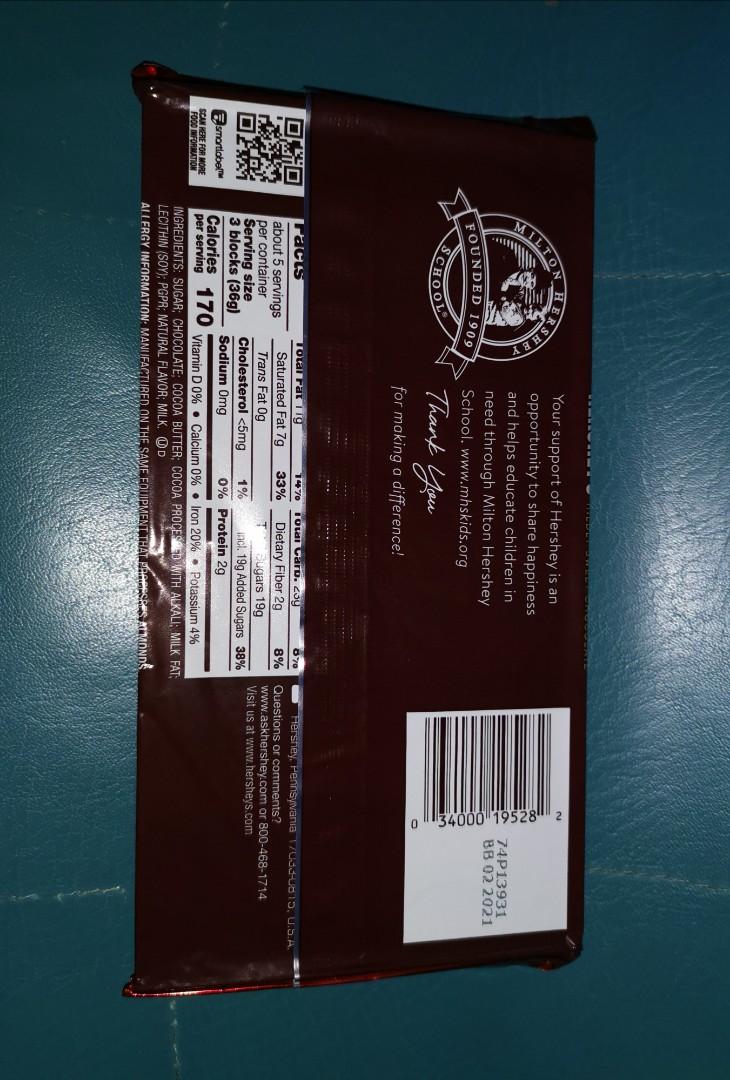 Hersheys Special DARK Chocolate Giant (Category: Packaged & Instant Food) located in Manila. Submitted by jjhenny (Listing ID 1030252269, Image 2). Description: - Hersheys Special DARK Chocolate Giant 1 BAR - Weight: 192g - Mildly sweet chocolate - Perfect for sharing with your friends and loved ones - Perfect as dessert, you can bring and eat anytime, anywhere you want. - Loved by Kids and Kids at heart - Other imported chocolates also available