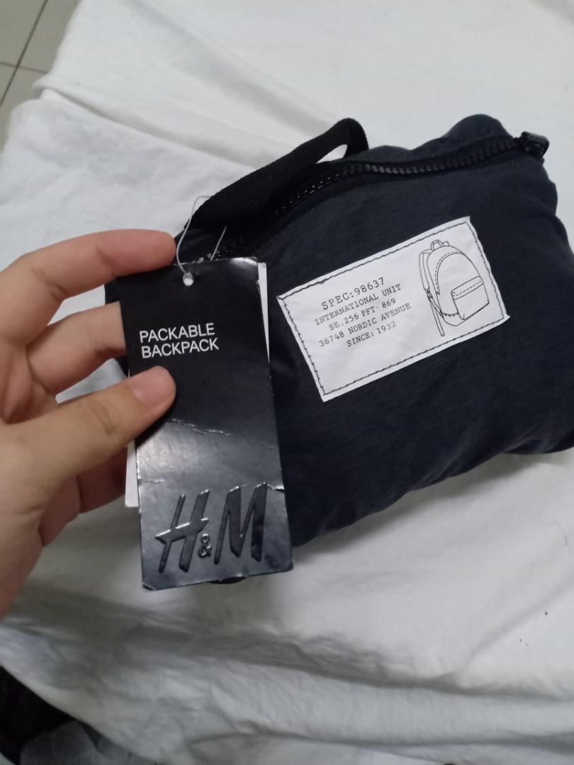 h&m foldable backpack