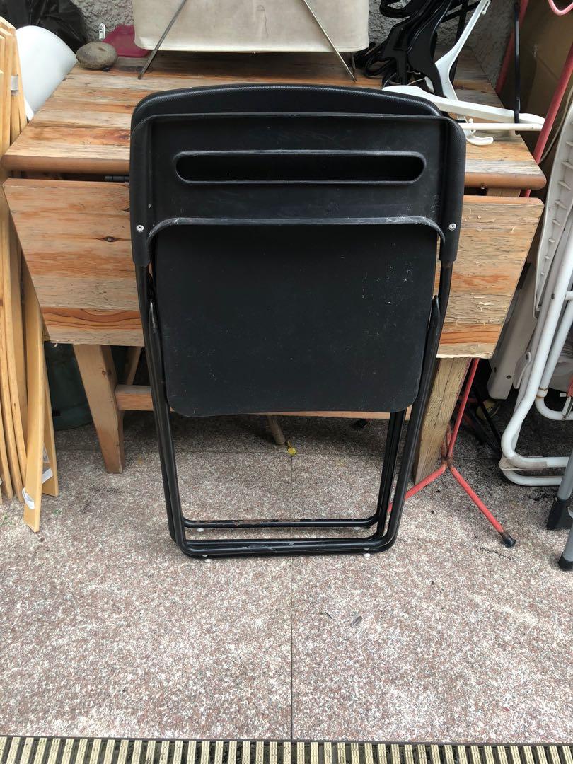 IKEA black folding chair, Furniture & Home Living, Furniture, Chairs on