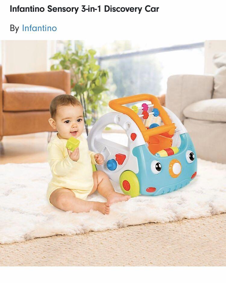 infantino 3 in 1 sensory walk and discovery car