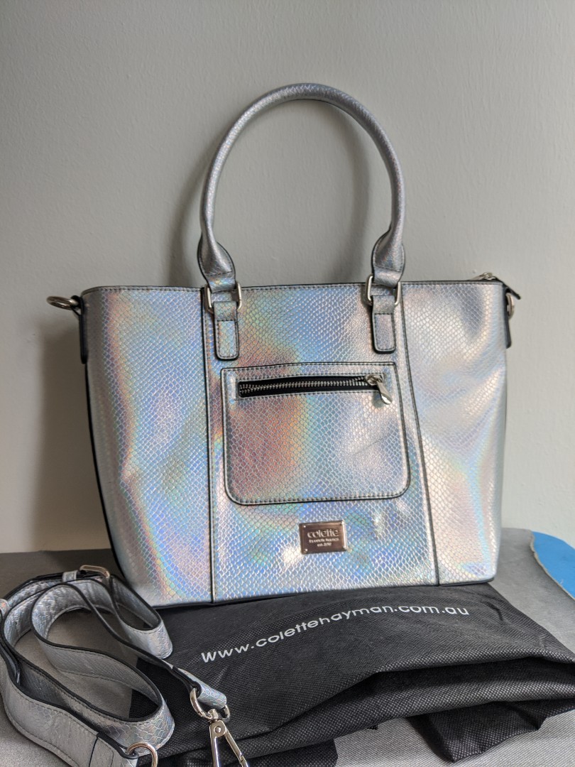 iridescent tote