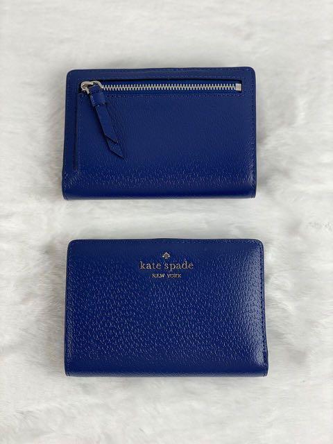 Kate Spade Sam Medium Slim Bifold Wallet in Riverblue