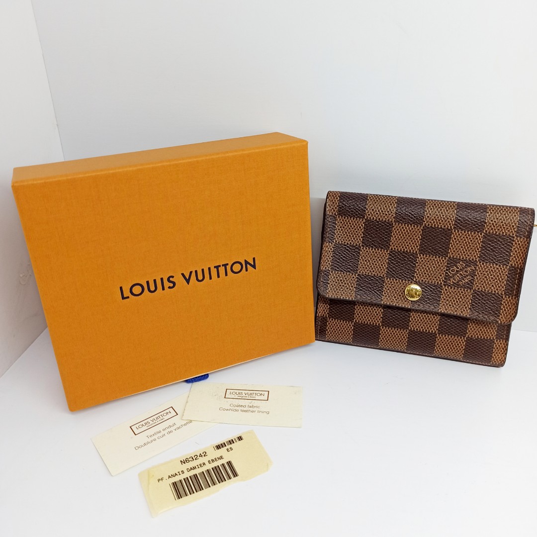 Replica Louis Vuitton N63242 Anais Wallet Damier Ebene Canvas For Sale