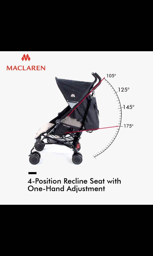 Maclaren quest on sale stroller recline
