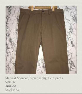 Marks & Spencer, Brown chino pants straight cut